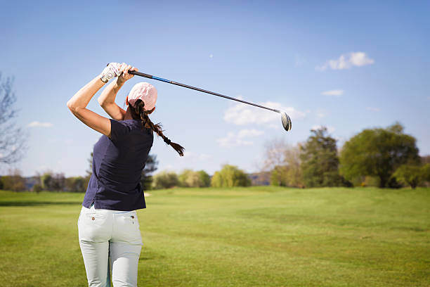 Lady Golfer Stock